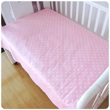 Promotion! 6PCS cotton baby crib bedding set unpick and wash the country piece set,include(bumper+sheet+pillow cover)