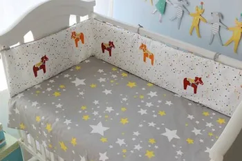 Discount! 6/7pcs bed tent baby bedding set baby bed around unpick and wash ,120*60/120*70cm