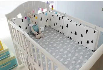 Promotion! 6PCS crib bedding set curtain berco cot bumpers baby bedding crib sets (bumper+sheet+pillow cover)