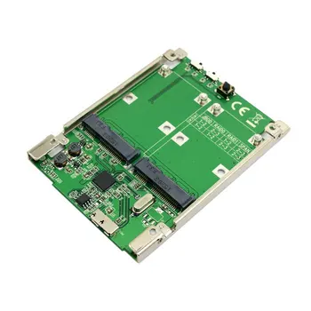 10 pieces/lot 2.5 inch Dual Mini PCI-E mSATA SSD RAID Adapter to USB 3.1 Hardware Raid Card Raid0 Raid1 or PM