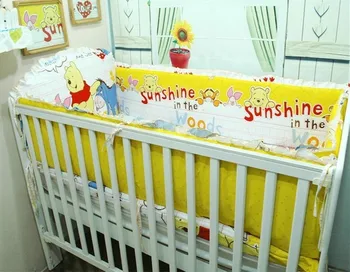 Promotion! 6/7PCS Baby Bedding Set For Girls Duvet Cover Cot Bedding Set Crib Set Cotton ,120*60/120*70cm