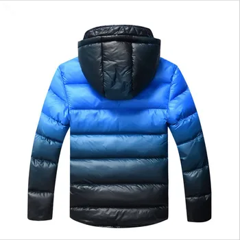 Boys Winter Coat Padded Jacket Outerwear For 8-17T Fashion Hooded Thick Warm Children Parkas Overcoat 2017 New