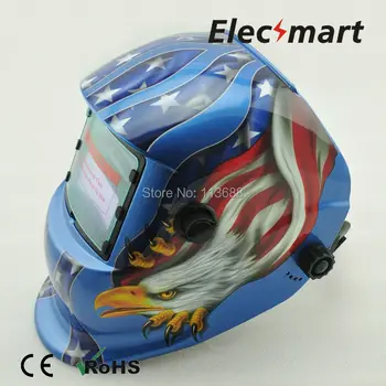 Bule and bald eagle automatic darkening TIG MIG KR KC electric welding mask or welding helmet