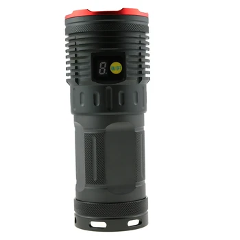 New 7xCREE XM-L R8 10000 lumen LED Hunting Flashlight Lamp Torch 4 Modes With LCD & Direct Charge Feature Power By 18650 battery