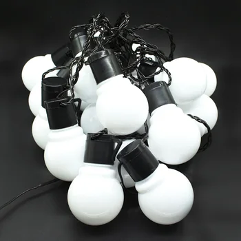 10M 38leds led string light 5CM super big ball AC110V 220V Outdoor for Christmas Party festival Decoration white/Warm white