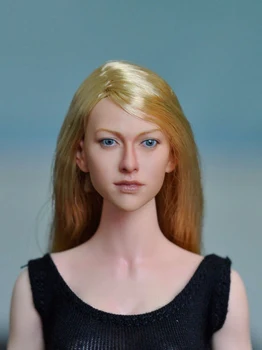 Popular 1/6 Long Hair Lovely Girl Female Head Sculpts Model Toys For 12