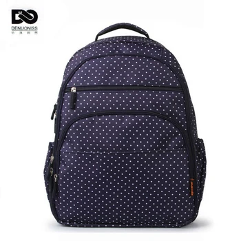 32*19*42cm Fashion Dot Baby Diaper Bag Backpack High-Capacity Mother Bag Baby Bags Multifunctional Insulation Bottle Nappy Bags