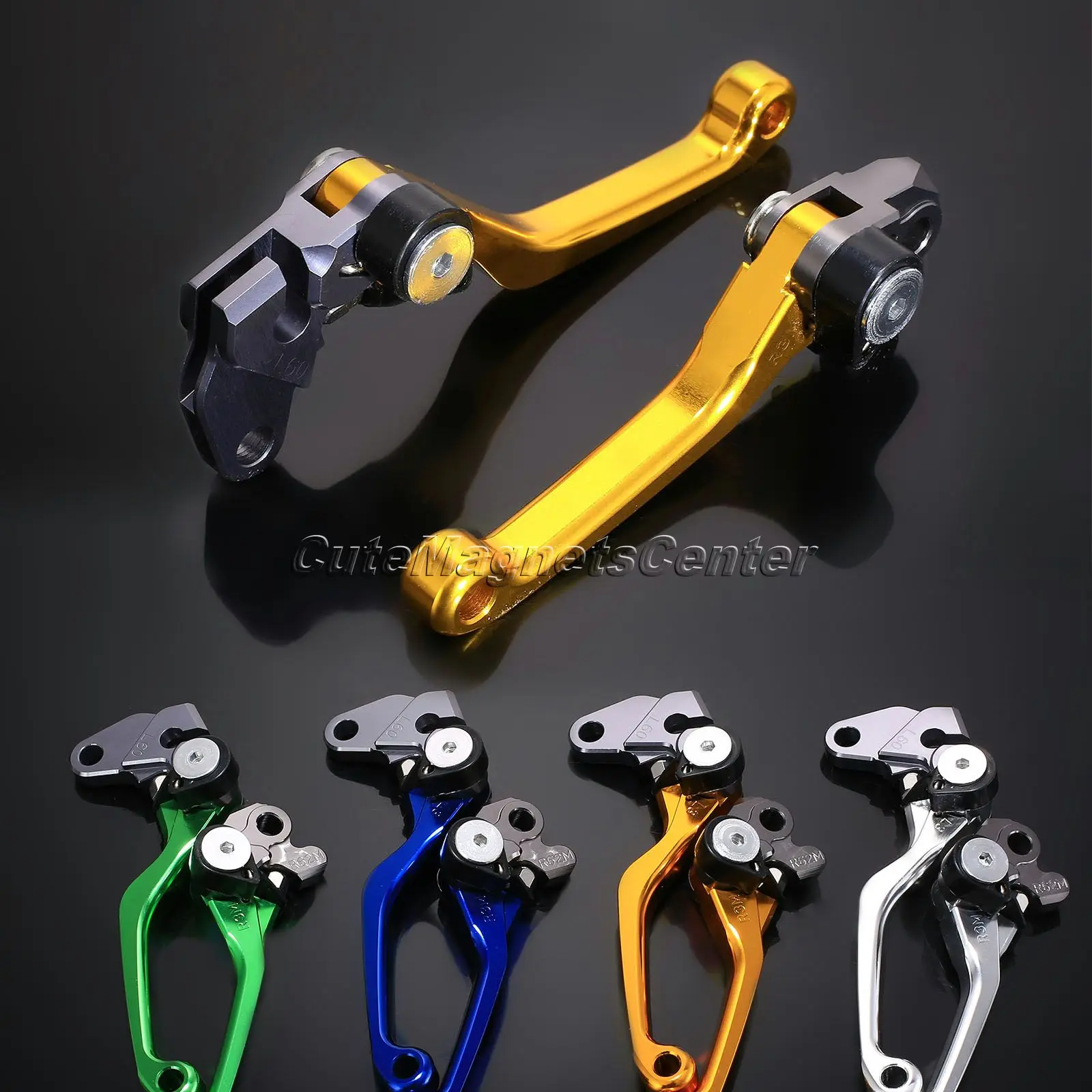 1 Pair CNC Universal R65M/L66M Motorbike Brakes Clutch Levers Cross Country Motorcycle For Yamaha YZ125/250/250F/426F/450F 09-16