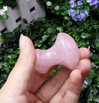Small pink color stone hot spa stone