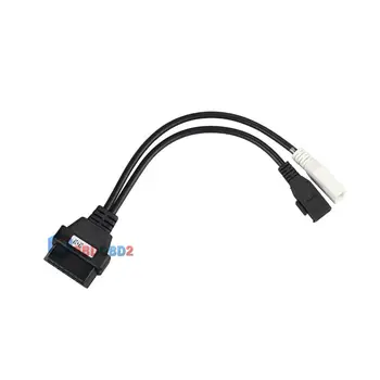Quality For AUDI 2P+2P OBDII Connector Cable For AUDI 2X2 To 16pin OBDII VAG COM KKL Cable