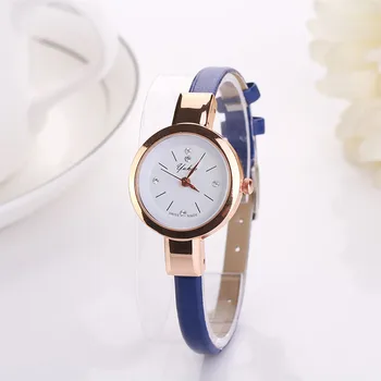 Feitong Quality relogio feminino Women Small Dial PU Leather Analog Quartz Bracelet Wristwatch Ladies Simple Dress Watches