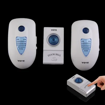 38 Songs Wireless Door Bell 1 Remote Control 2 Receivers Wireless Digital Doorbell Home Entry Security Door Ring FEN#