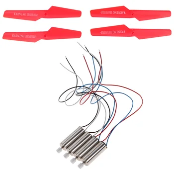 Original Syma X5C Spare Parts Set 4pcs CW/CCW Motor+ 4pcs Propeller For Helicopters Remote Control Accessories AO#P