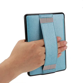 New hand holder PU leather cover case protective skin for Amazon Kindle Paperwhite 1 2/paperwhite3(New model)+free stylus+film