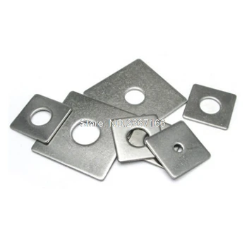 20pcs M5 M5*12*1 M5X12X1 (ID*OD*Thickness) 304 Stainless Steel SS Curtain Wall Square Flat Plain Washer