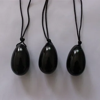 Small 30*20mm obsidian eggs for Kegel Exercise pelvic floor muscles vaginal exercise kegel exercise for women ben wa yoni egg