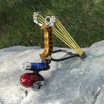 Fish Slingshot with the Fishing Wheel and Laser flashlight Stainless Steel Aluminium Alloy Archery Shooting Hunting Equipment