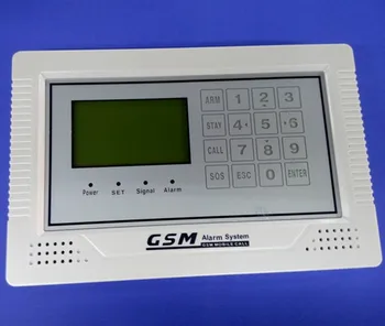 Spanish / Russian / English Touch Keypad Wireless GSM Alarm System
