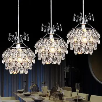 Silver Crystal Ring Led Chandelier Crystal Lamp / Light / Lighting Fixture Modern Led Circle Light Used For Ceiling Or Wall