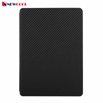 For iPad 2 3 4 9.7 2017 Leather Carbon cellulosic Grain Smart Flip Cover For iPad Pro 9.7