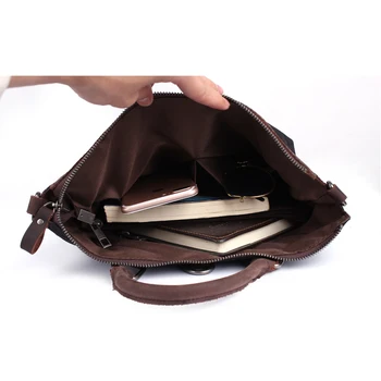 3millhands vintage men canvas bag cowhide patchwork personality men backpack classic literature softback bag