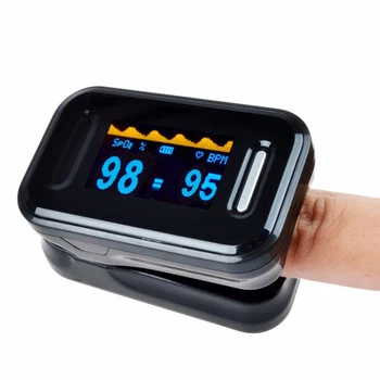 Oximetro Pulse Oximeter Fingertip Pulsioximetro Heart Rate Monitor OLED Display Blood Oxygen Blood Oxygen Saturation