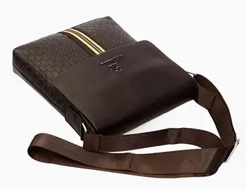 Men's Crossbody Bags Quality Male Messenger Bag over His Shoulder PU Leather Men Handbag Travel Fashion Business Work Bag POLO
