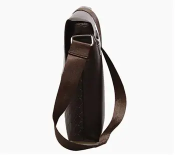 Men's Crossbody Bags Quality Male Messenger Bag over His Shoulder PU Leather Men Handbag Travel Fashion Business Work Bag POLO