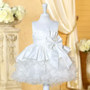 Hot Flower Girl Christening Wedding Party Dress Baby Dresses Toddler Gowns Child Bridesmaid princess dress cute