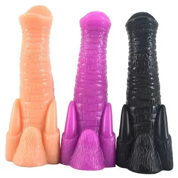 Large Dildo Animal Penis Elephant Nose Shape Dong Giant Fake Penis Butt Plug Stuffed Stopper Anal Sex Toy for Women and Men C47