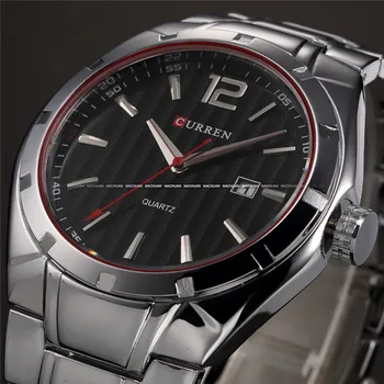 CURREN 2016 Top Brand Full Steel Sport Watch Men Luxury Brand Quartz Military Sport Watches Men's Wristwatch relogio masculino