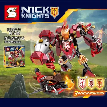 SY572 Building Block Nexus nick knights Moltor mech Messi VS infernal battle Aaron fiigures toy mini -blocks acton figures