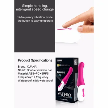 Powerful sex vibrators silicone,12 speeds dual Shock Clitoris Stimulator waterproof G spot vibrator adult sex toys for woman