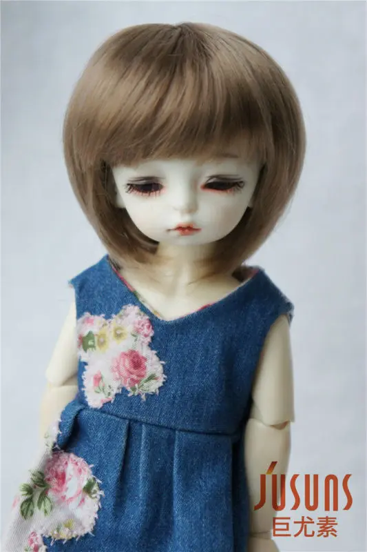 JD025 - 1/6 Short cut Doll wig with bangs,YOSD synthetic mohair wig 6-7 inch doll accessories BJD wigs