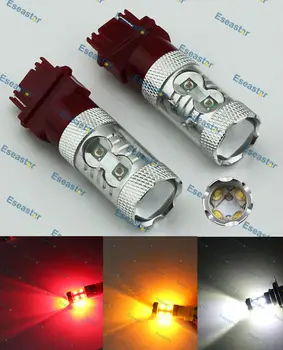 2pcs/lot 60W LED Spotlight,P27W LED,T25 HIGH POWER BULB,3156 LED CAR Easy to install, working voltage dc 12 v.