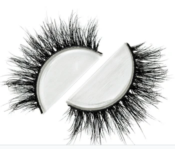 Fashion style luxury real mink strip lashes 3d miami lashes natural long soft mink lashes
