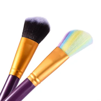 Colorful 18 Pcs makeup Fantasy brush set Gradient color Foundation Powder Eyeshadow Makeup Brushes Synthetic kabuki brush kits