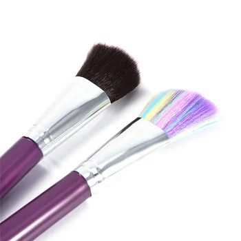Colorful 18 Pcs makeup Fantasy brush set Gradient color Foundation Powder Eyeshadow Makeup Brushes Synthetic kabuki brush kits