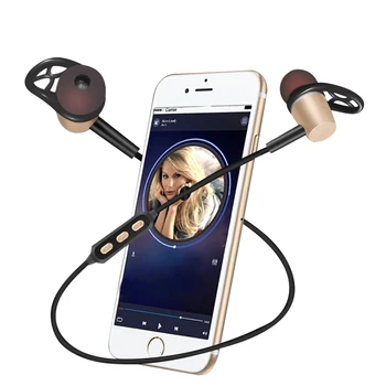 Sweatproof Wireless Sport Bluetooth Earphone 4.1 Magnetic Design Stereo Bass Earphones with Mic for Smart Phone Mobile Phone