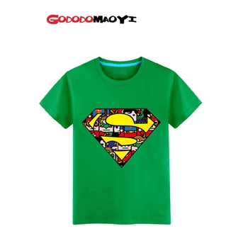 GODODOMAOYI 2016 hots Kids Baby children Super hero Custom tops T Shirt Captain t shirt boys Summer short sleeve clothes Cartoon