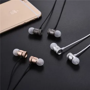 2016 New Metal Headphone Super Bass With Mic Volume Control Earphone For Huawei Honor 7 Earbuds Headsets