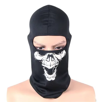 Full face Motorcycle skullies Ghost mask hat Windproof breathable Caps man Bicycle masks Bike Balaclavas hats men cap Beanies