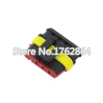 10Sets 5 Pin AMP 1.5 Connectors DJ7051-1.5-11/21 Waterproof Electrical Wire Connector,Xenon lamp connector Automobile Connectors