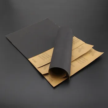 5 Sheets Sandpaper Waterproof Abrasive Paper Sand Paper (1xGrit 600 2x1000 1x1500 1x2000) Silicone Carbide Grinding Polish Tool