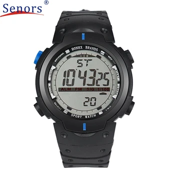 HF 2016 Fashion Men LED Digital Date Military Sport Rubber Quartz Watch Alarm Waterproof elogio masculino relogio feminino SP15