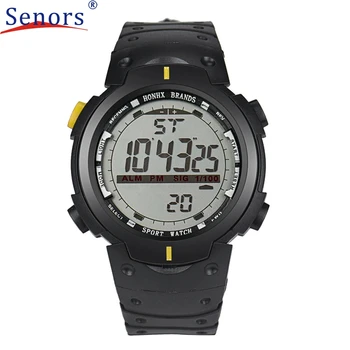 HF 2016 Fashion Men LED Digital Date Military Sport Rubber Quartz Watch Alarm Waterproof elogio masculino relogio feminino SP15