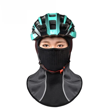 Rockbros Winter Cycling Cap Windproof Thermal Face Mask Balaclava Bandana Sport Ski Running Bike Bicycle Neck Hat Head Scarf Men