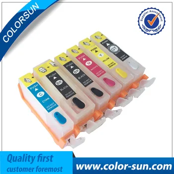 6pcs for Canon PGI325 CLI326 PGI 325 Refillable Ink Cartridges for Canon PIXUS MG8130/6130/MG8230/MG6230 printer with ARC chips