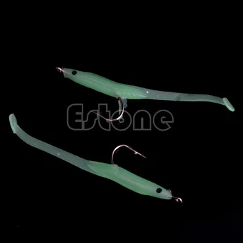 10 pcs Luminous Soft Lures for Fishing Soft Bait Tiddler Bait With Hook