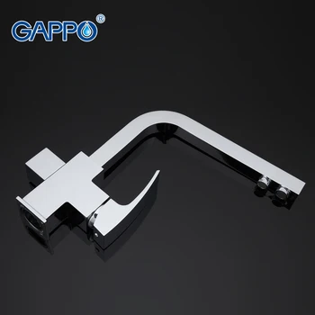 GAPPO 1set Kitchen sink Faucet Waterfall torneira Cold Hot Water &Purification Function Mixer Solid Brass bodyG4307